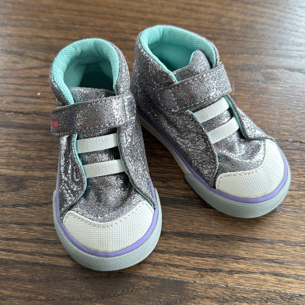 Baby Toddler Girl’s See Kai Run Basics Belmont Sneakers - Silver/Purple